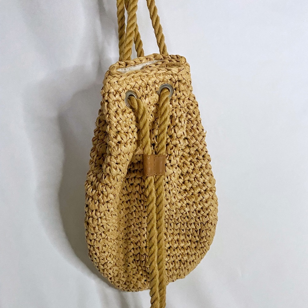 Zara straw backpack new without tags ✨